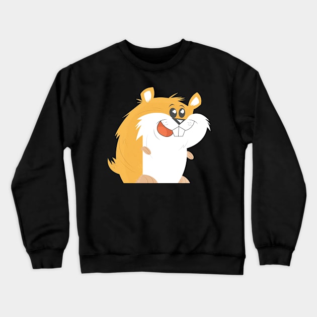 hamster funny cartoon for kids Crewneck Sweatshirt by Midoart